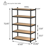 Kitchen Shelves with a 400 pound weight capacity