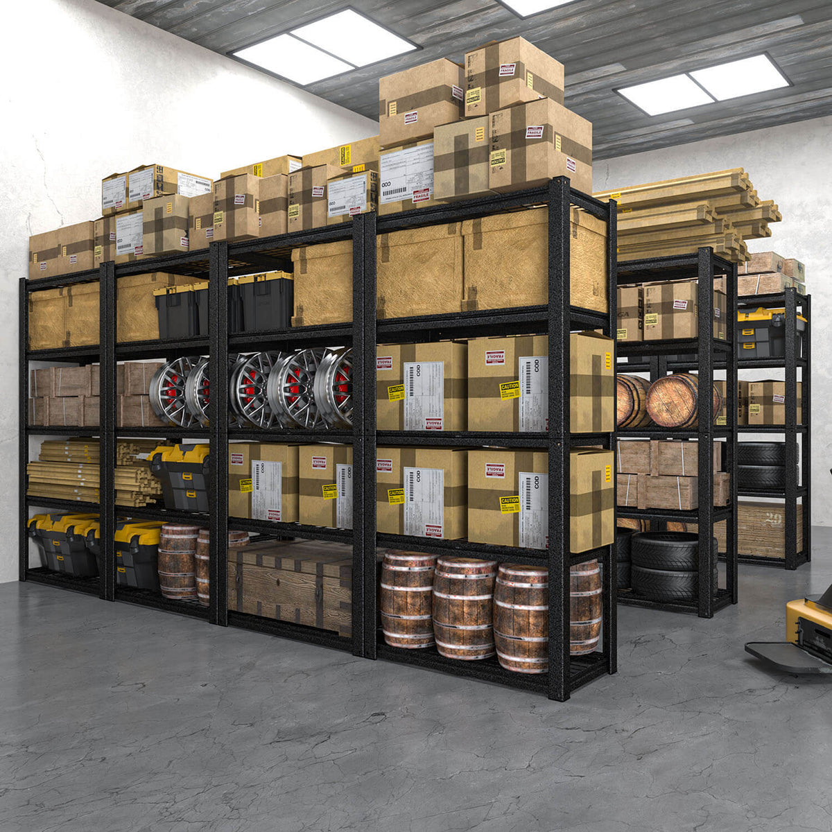 commercial shelving unit