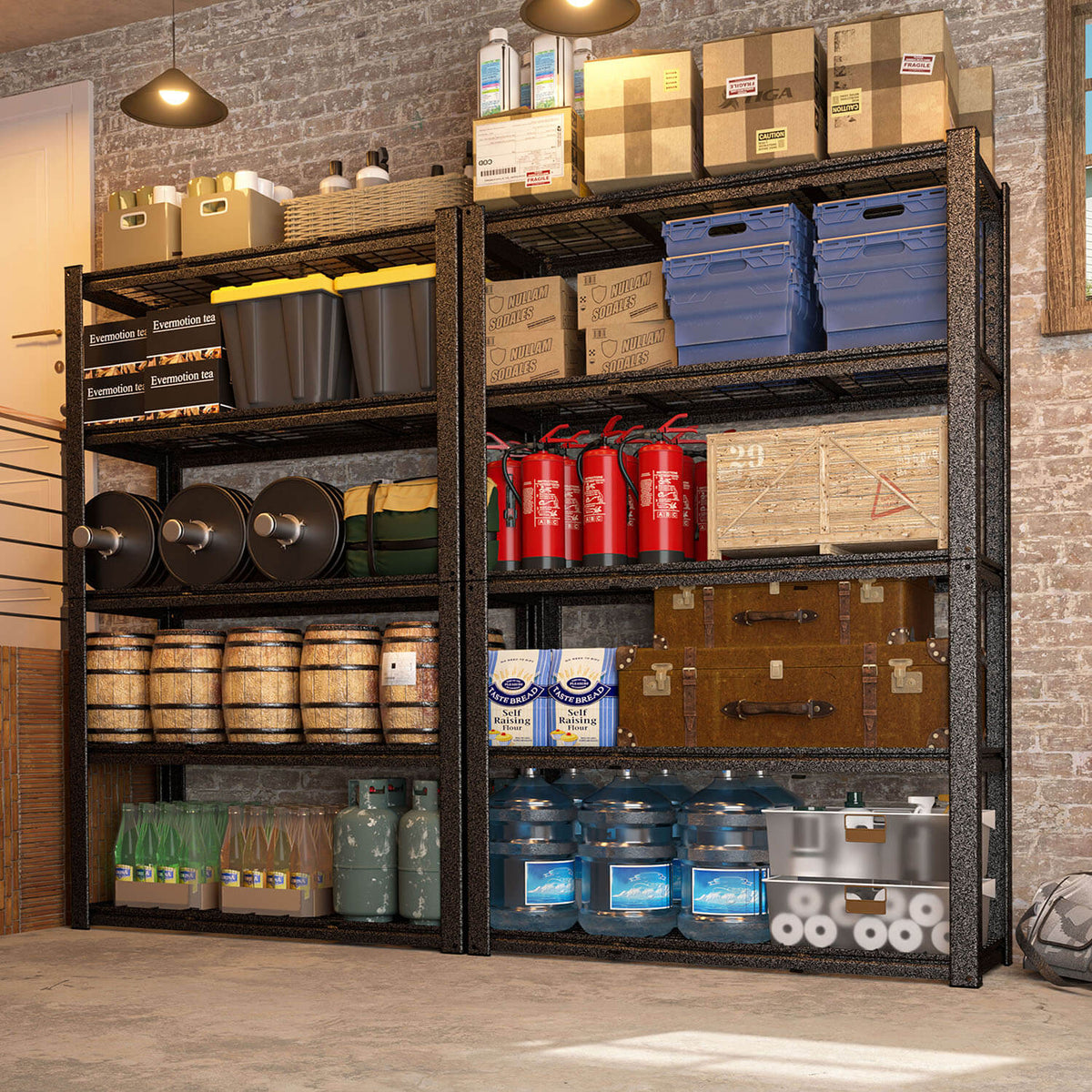 Heavy duty industrial garage rack
