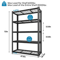 Wire shelving 3000 lb capacity