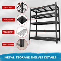 5-Tier Industrial Metal Shelving Unit