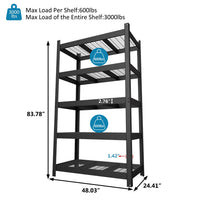 3000lbs Capacity Storage Rack with Steel Construction
