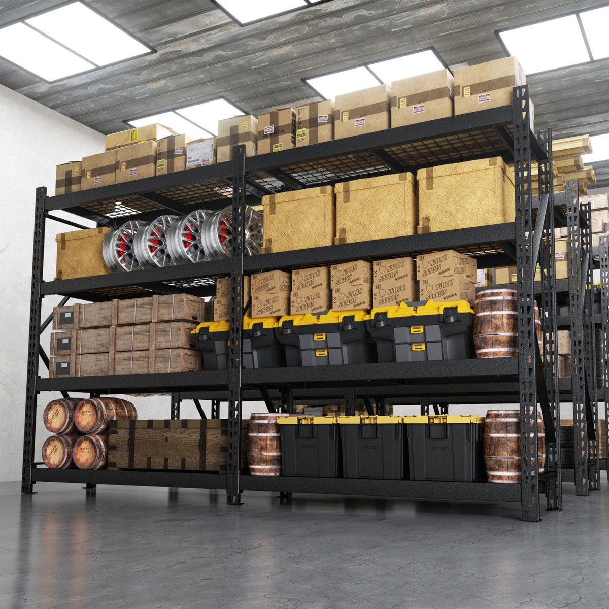 Heavy-Duty Industrial Shelving Unit