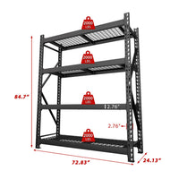 84X24X72in Shelving Unit
