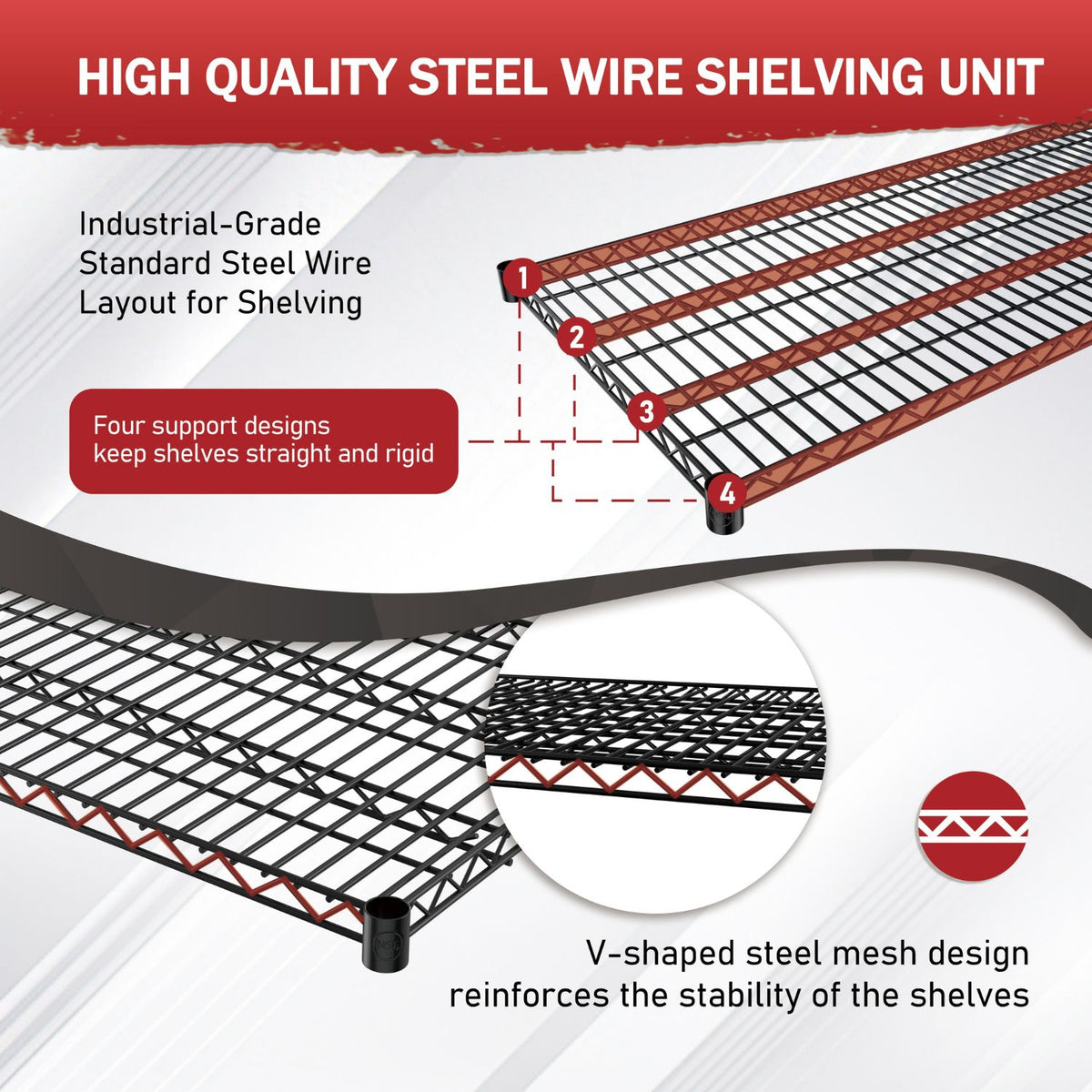 Steel Wire Storage Shelves