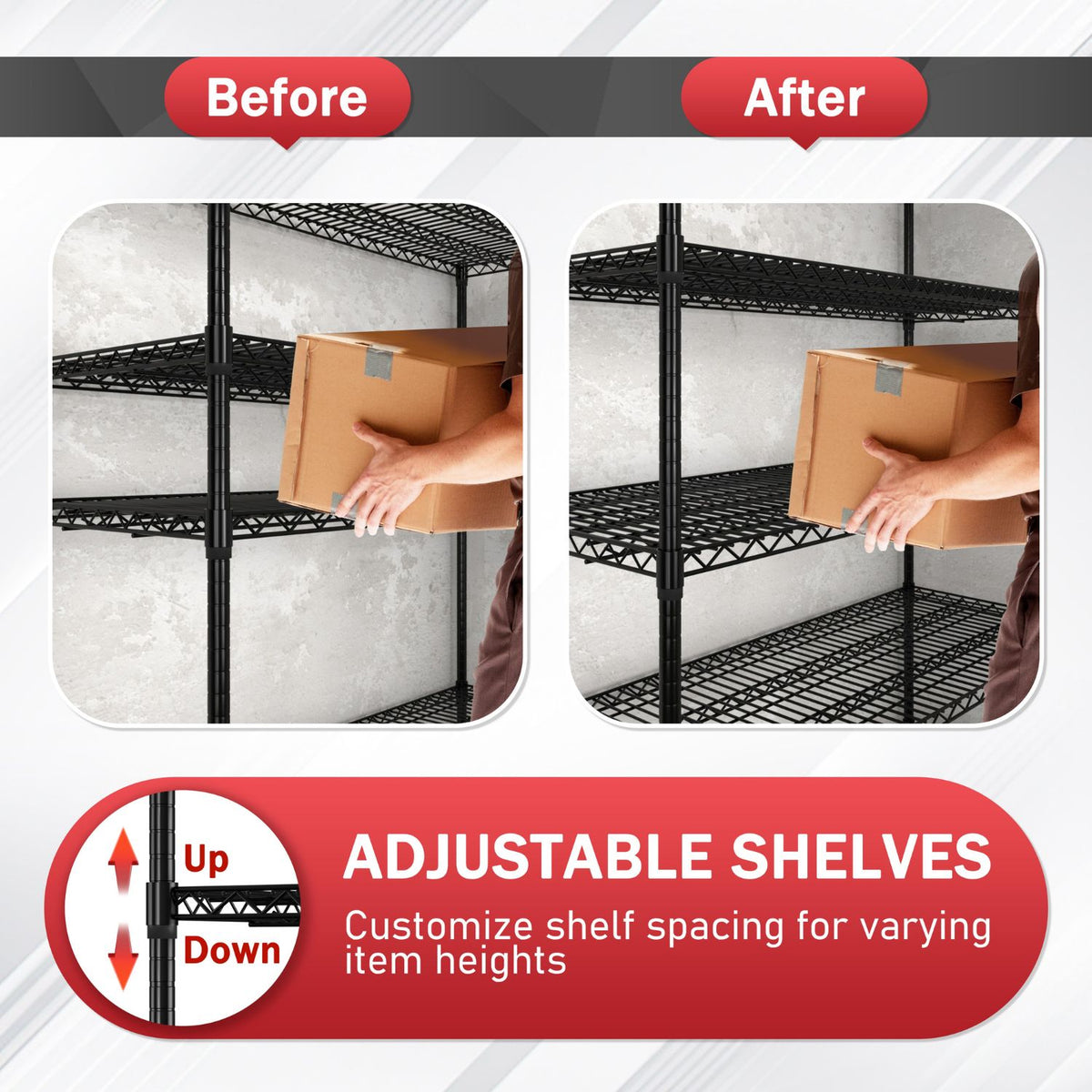 Adjustable Shelving Unit from Veikous