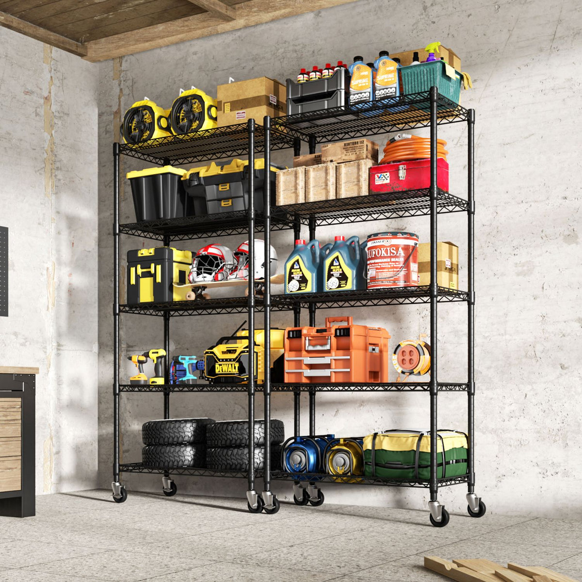 Heavy-Duty Metal Shelf