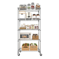 Veikous Heavy Duty Shelving, Silver