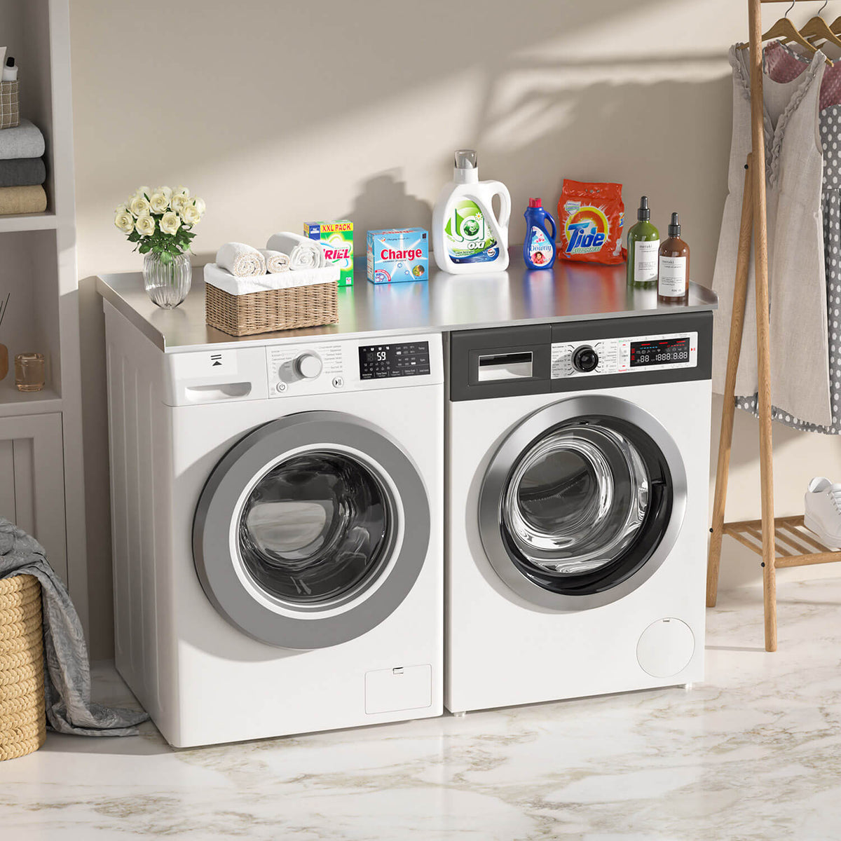 54" Washer Dryer Countertop for Laundry Room