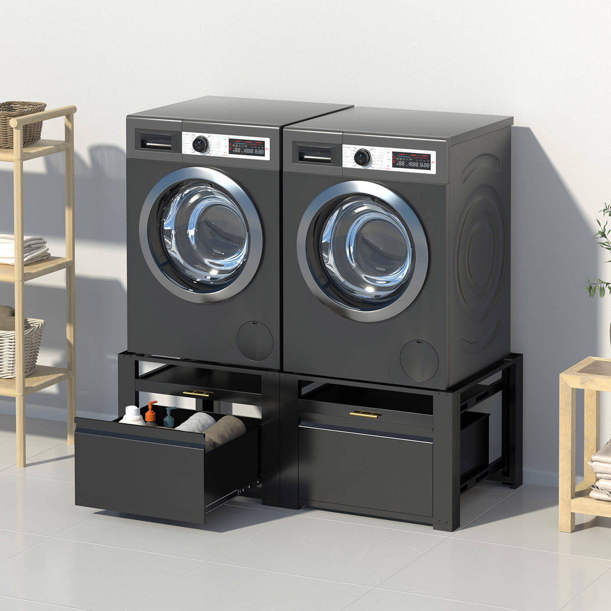 laundry pedestal with drawer