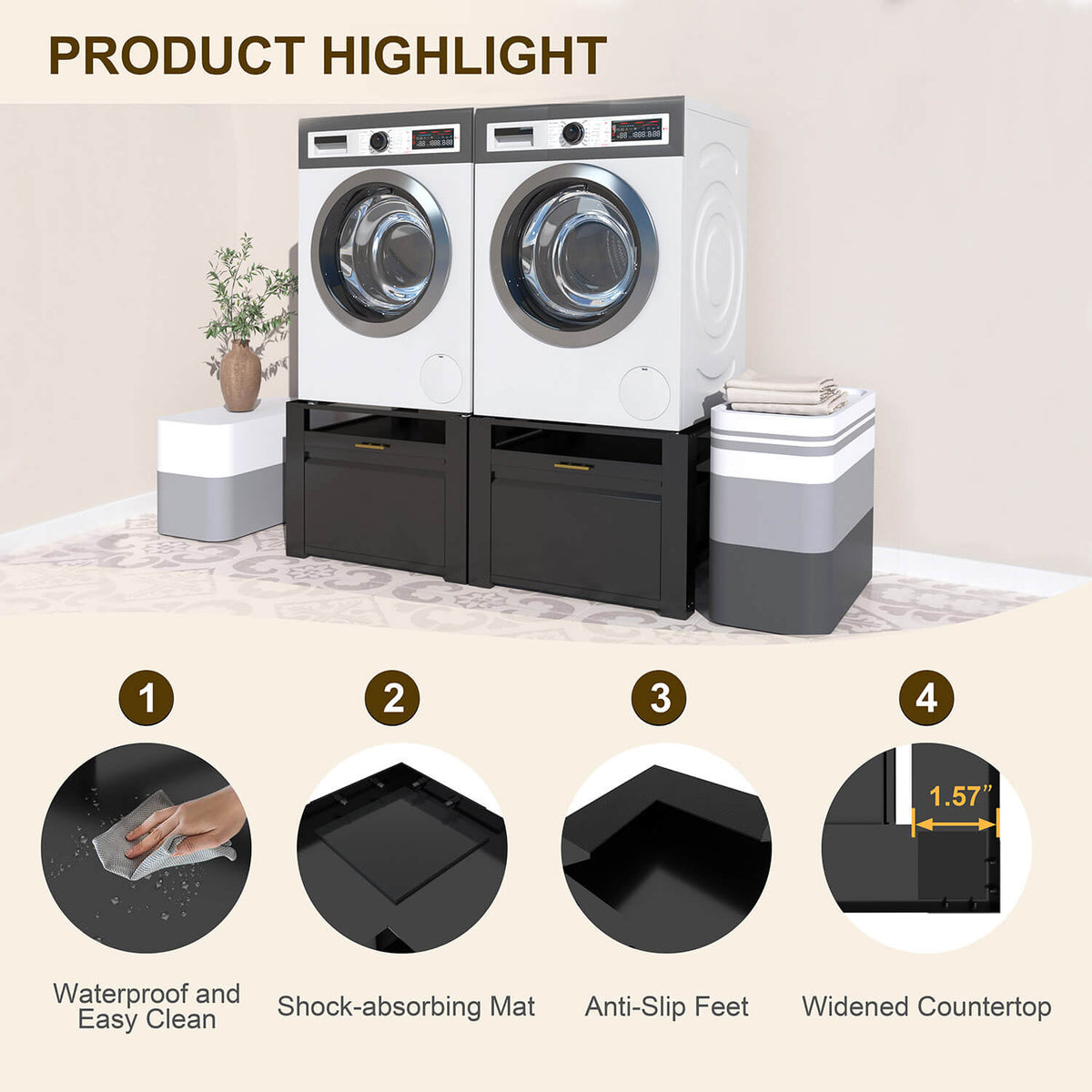 Pedestal for washing machine