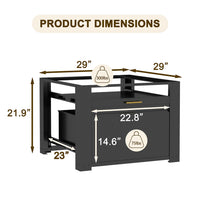 Universal pedestal for washer and dryer
