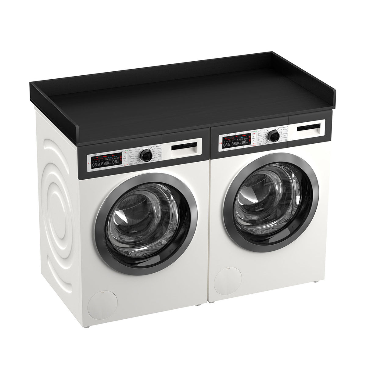 Laundry Countertop with Edge Rails