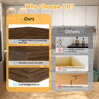 countertop above washer dryer, solid bamboo