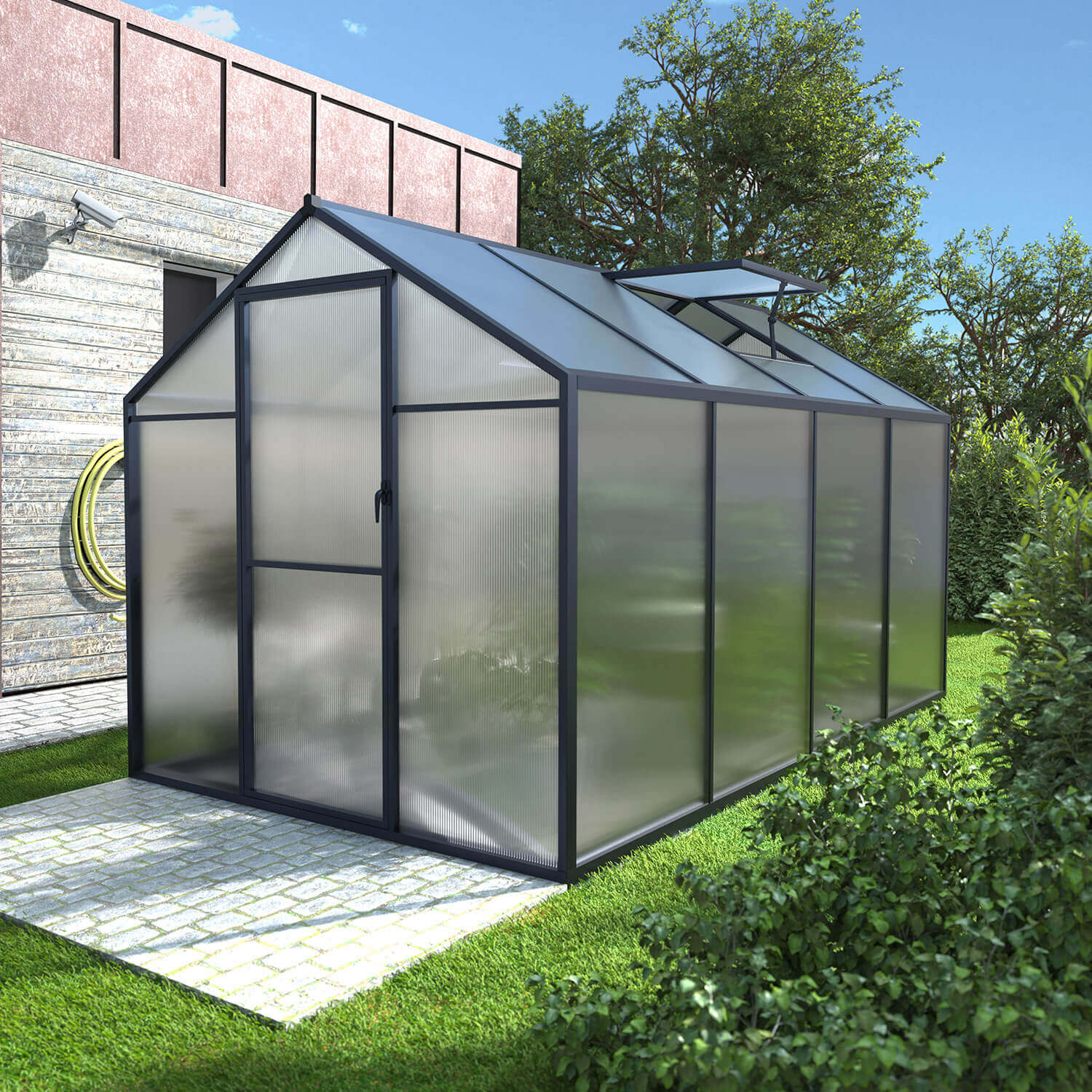 6 x 8 aluminum greenhouse