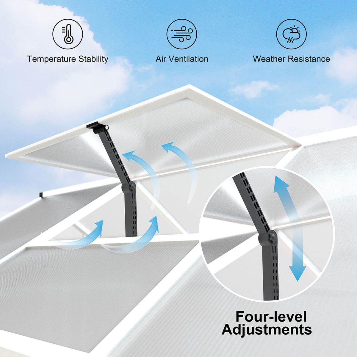 Veikous greenhous with air vent