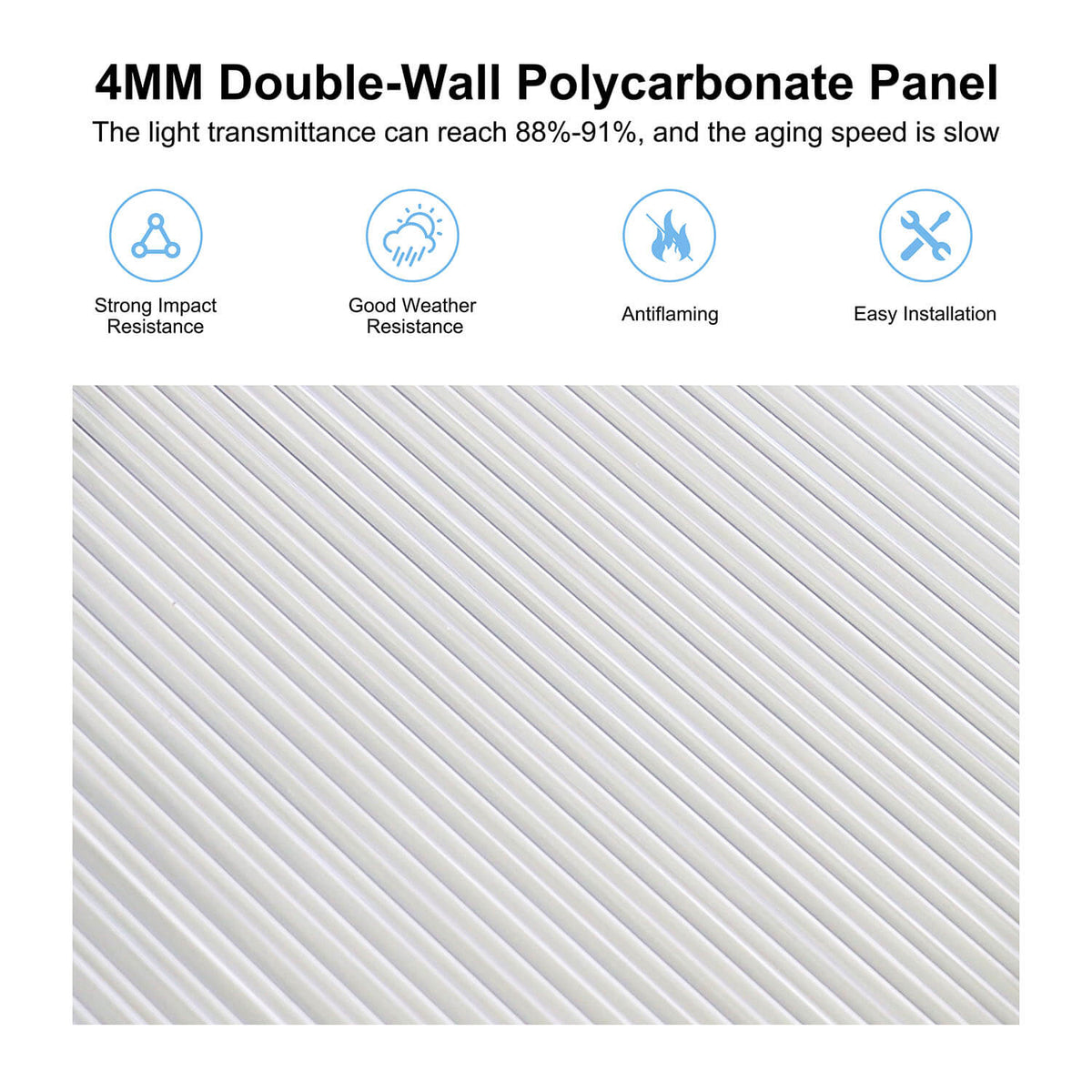 4mm Polycarbonate Panel Greenhouse