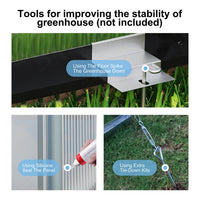 10x6 greenhouse aluminum frame