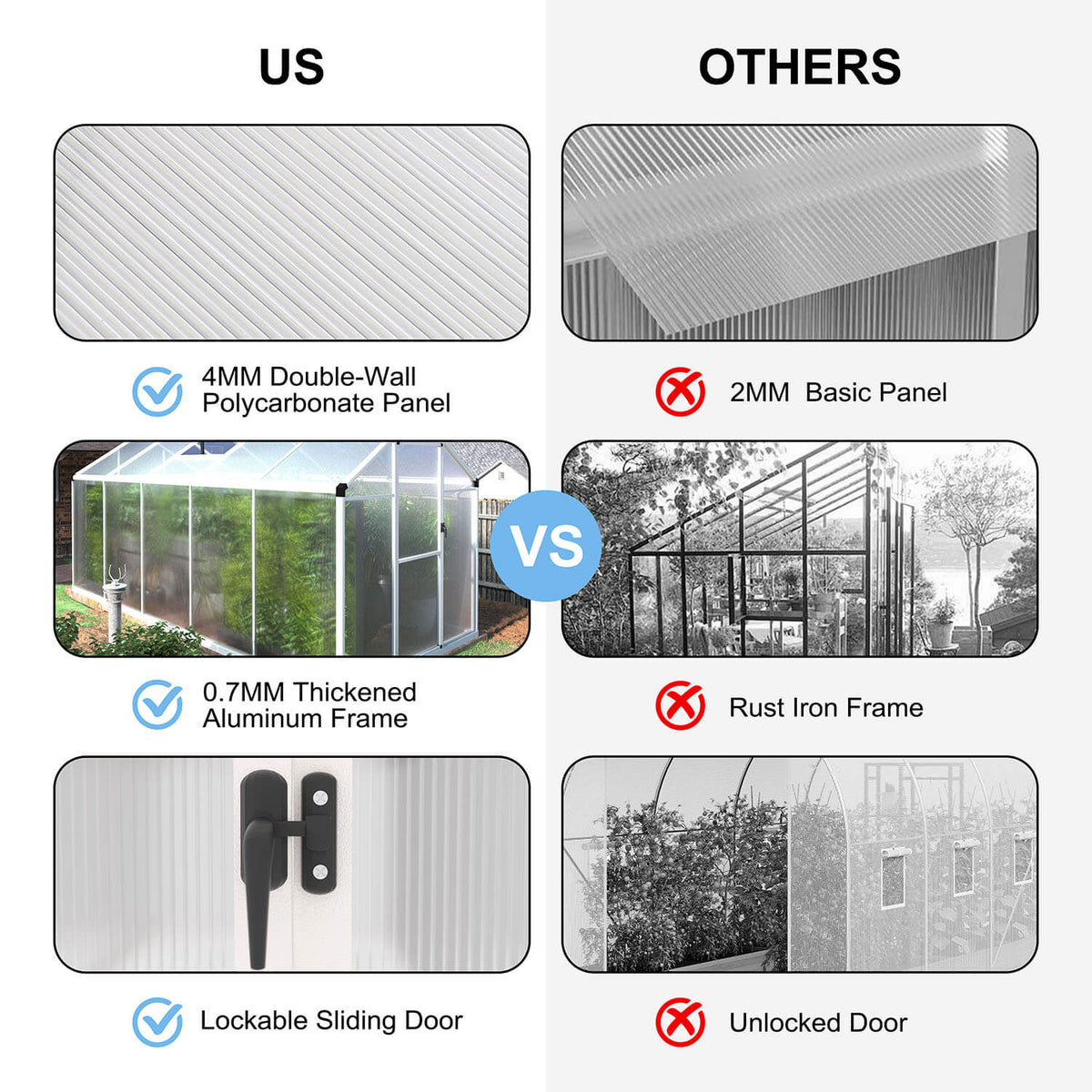 White greenhouse 6x10