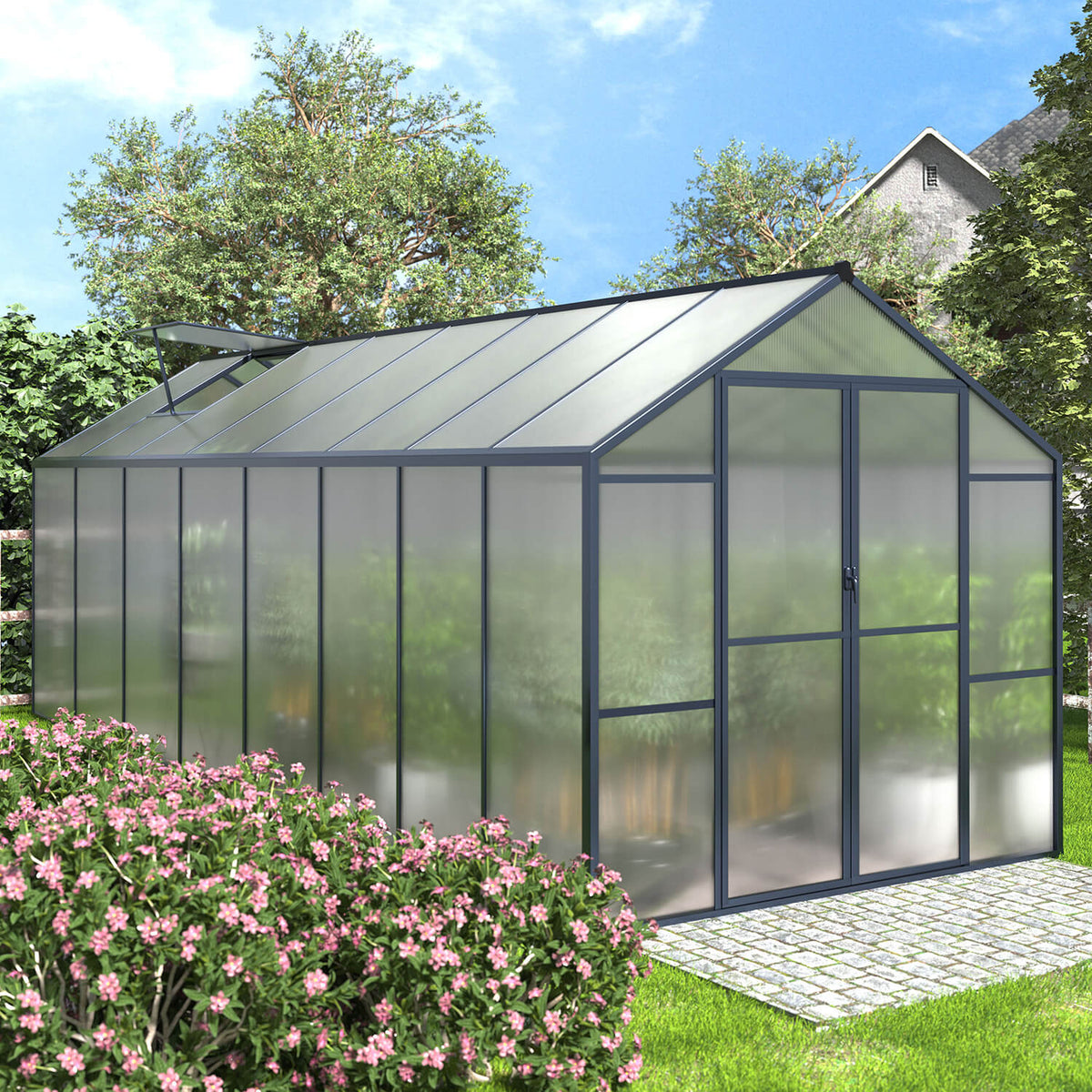 8 x 16 greenhouse metal