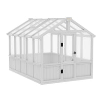 6 x 10 Wooden Greenhouse with Lockable Door
