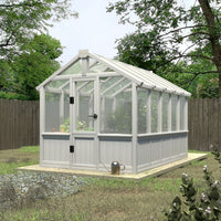 Walk-in Wooden Greenhouse, 6x10ft