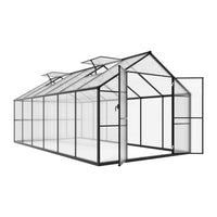Aluminum greenhouse with PC panel