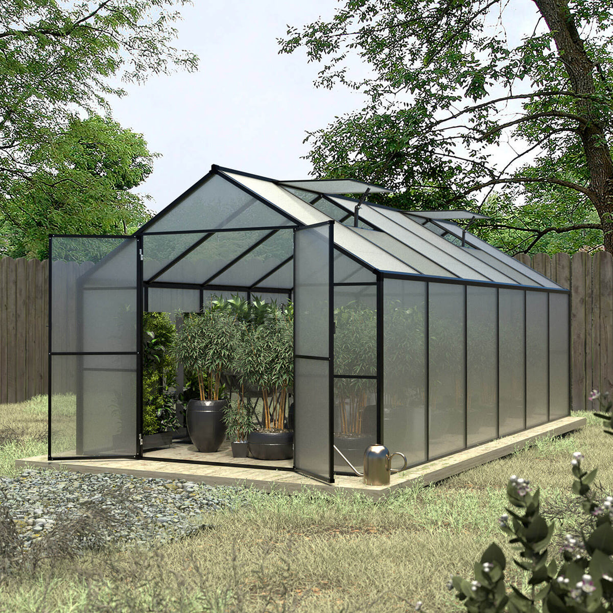 8x12 polycarbonate greenhouse kit