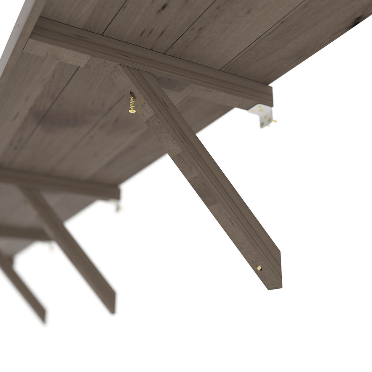 Wooden Greenhouse Shelf, Greenhouse Benches on Side Wall, Greenhouse Shelving for Veikous Greenhouses