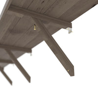 Wooden Greenhouse Shelf, Greenhouse Benches on Side Wall, Greenhouse Shelving for Veikous Greenhouses