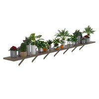 Wooden Greenhouse Shelf, Greenhouse Benches on Side Wall, Greenhouse Shelving for Veikous Greenhouses