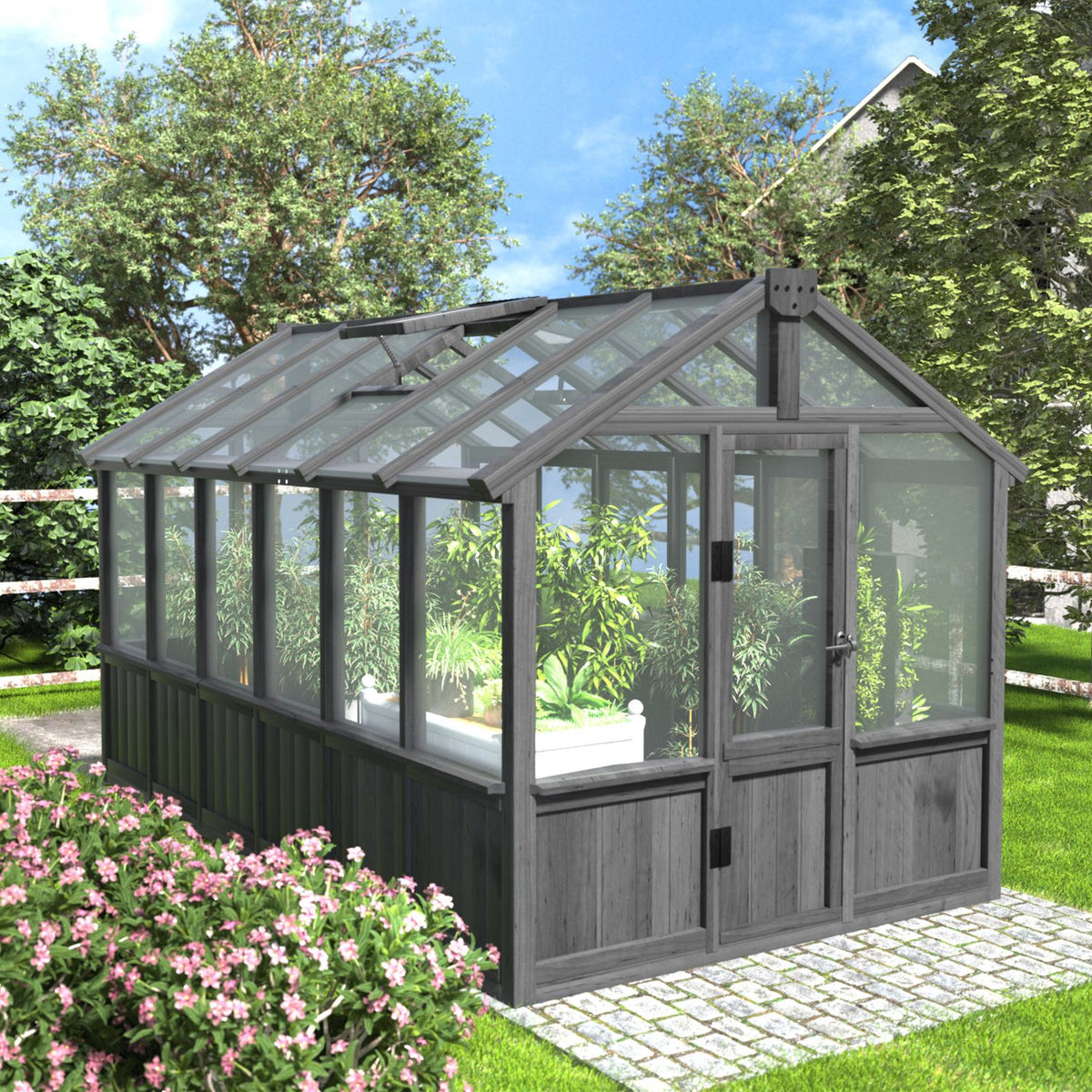 Greenhouse with Roof Vent for Outdoors