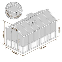 wooden greenhouse 6x12