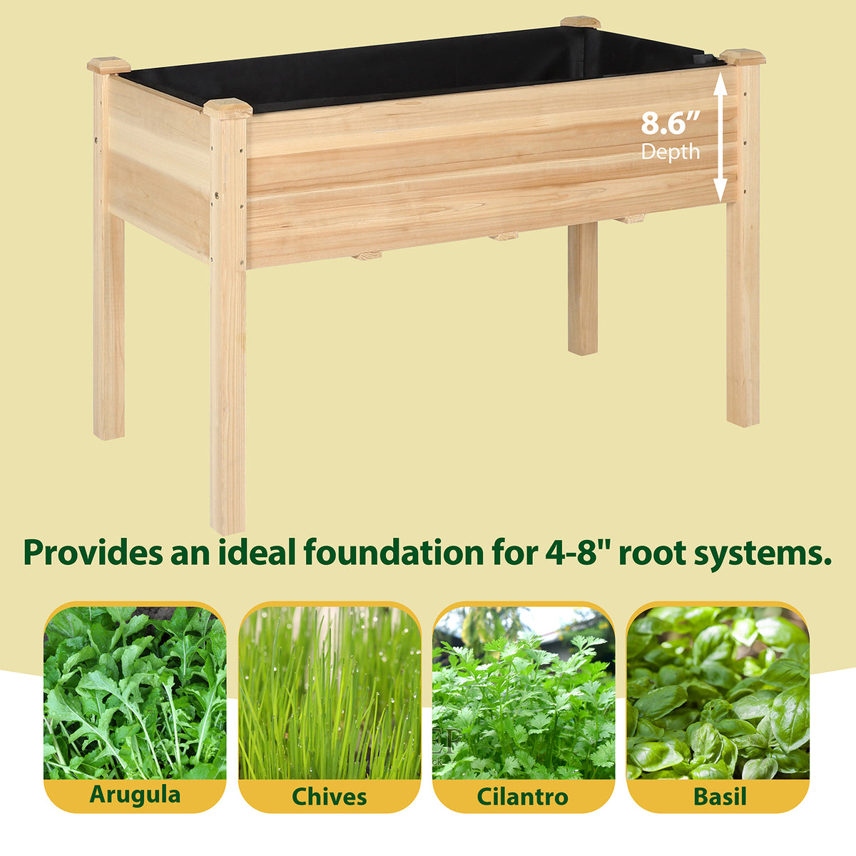 Veikous Wood Planter Box