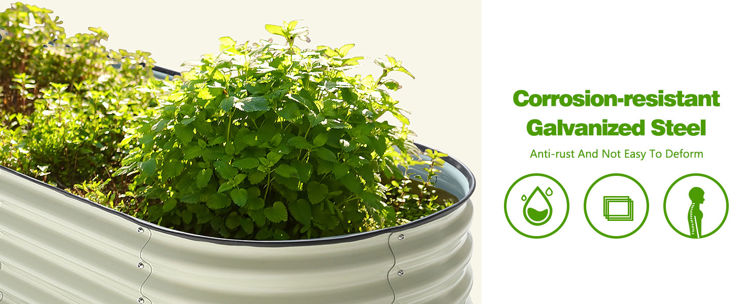 Galvanized Steel Garden Bed