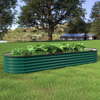 17" H Steel Garden Beds, Dark Green