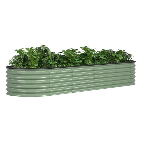 Olive Green Raised Garden Bed