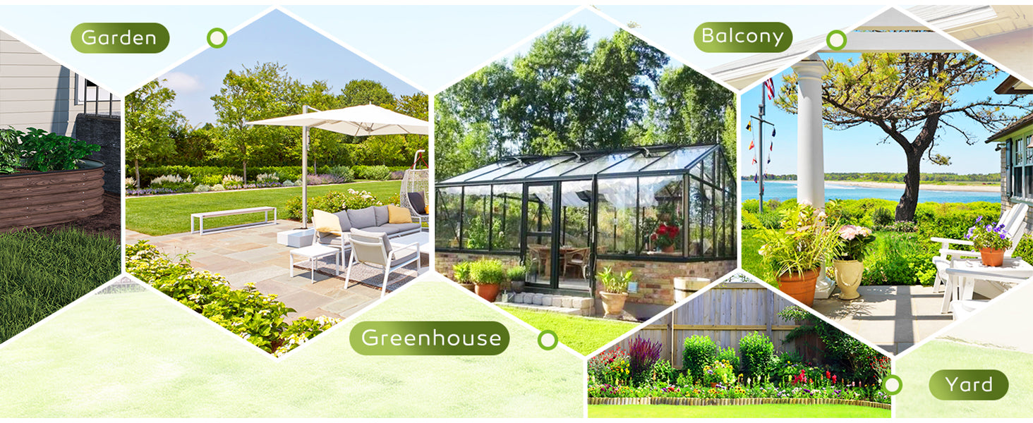 Veikous stainless steel garden bed