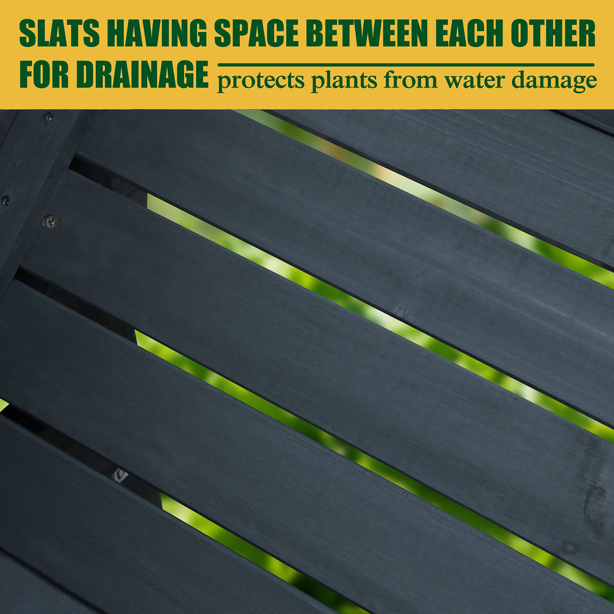 raised wooden planters, Gray