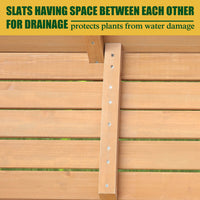 raised planter box with legs, Burlywood