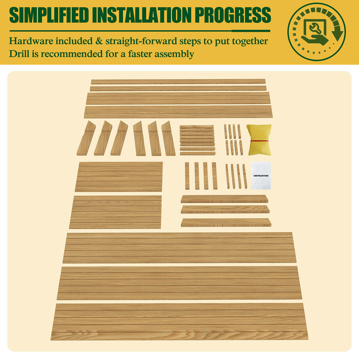 garden bed stand, Burlywood