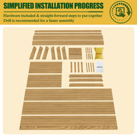 garden bed stand, Burlywood