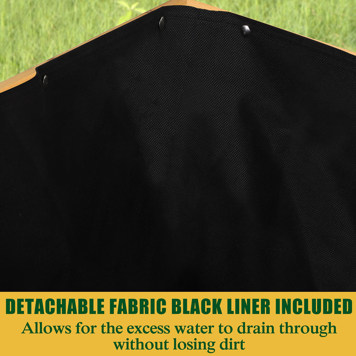 planter box with liner, Burlywood