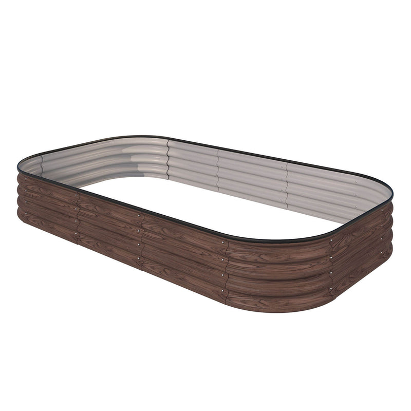 11"H Steel Garden Bed, Brown
