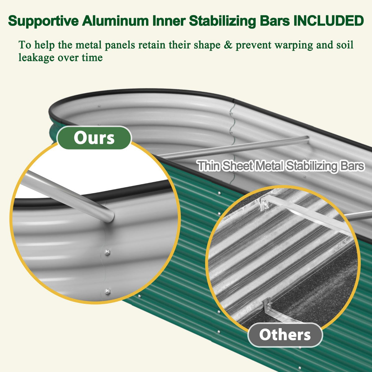 outdoor planter box, stainless steel