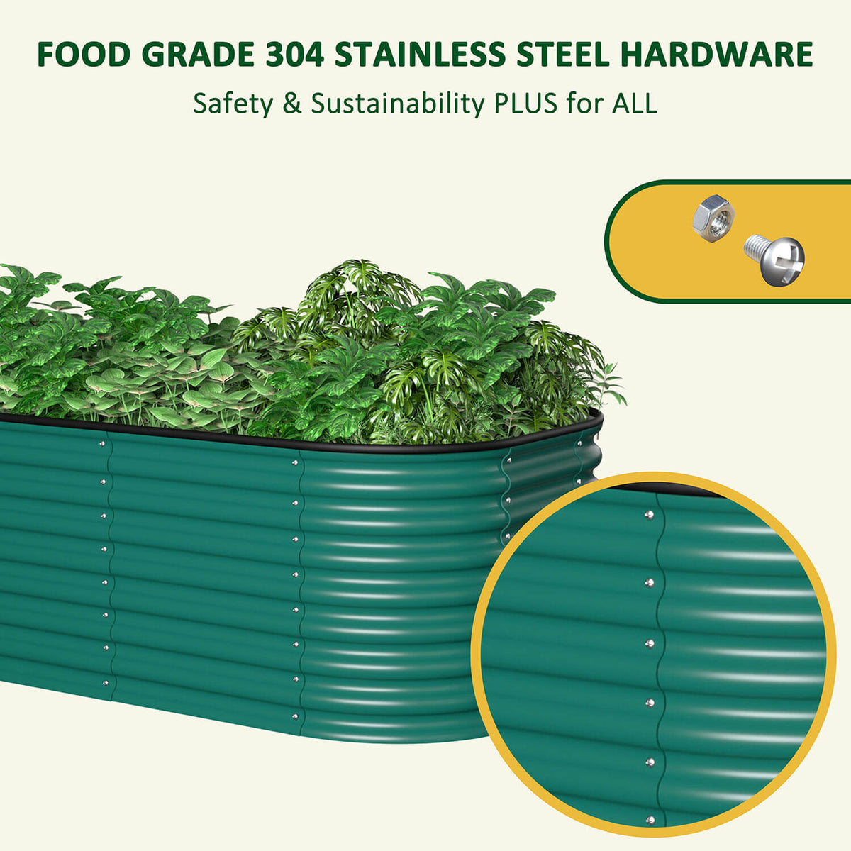 steel vegetable bed
