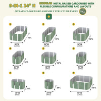 9-in-1 Modular Garden Bed 