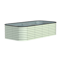 8x4x2 raised planter box, lightgreen