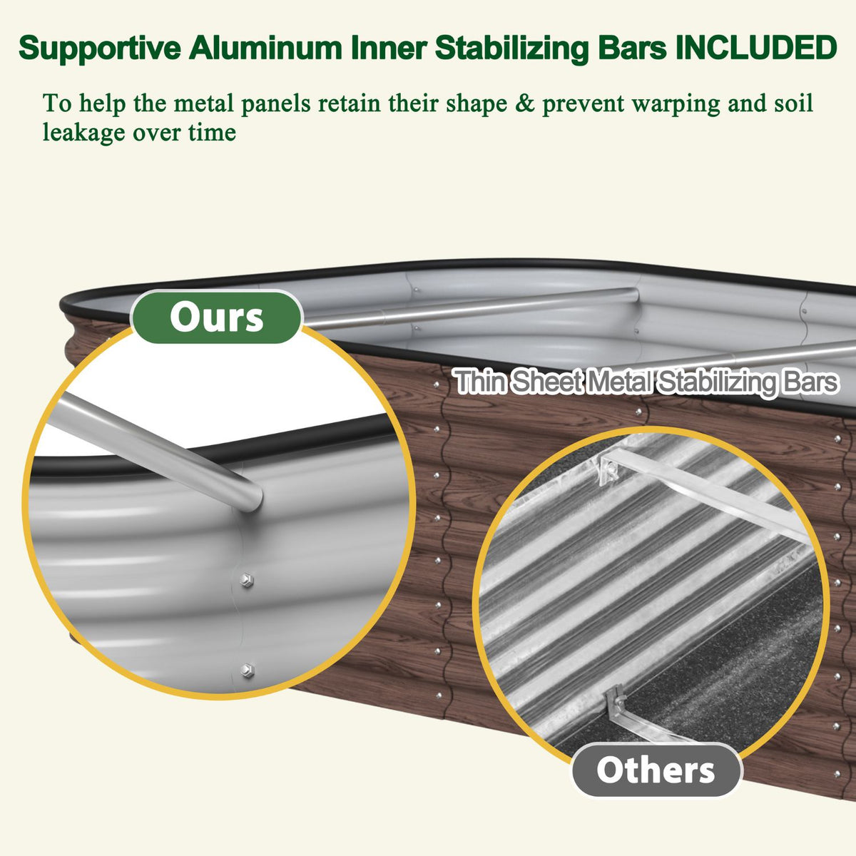 open bottom garden bed