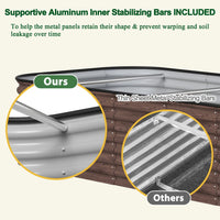 open bottom garden bed